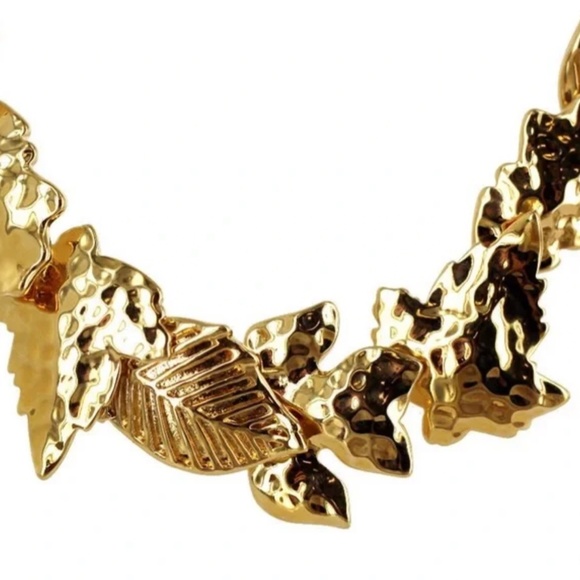 NWT Vintage Nolan Miller Leaf Foliage Collar Necklace - Picture 9 of 10